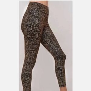 Noli Ultra Reflective Legging Gold Reflective Size XL NWT